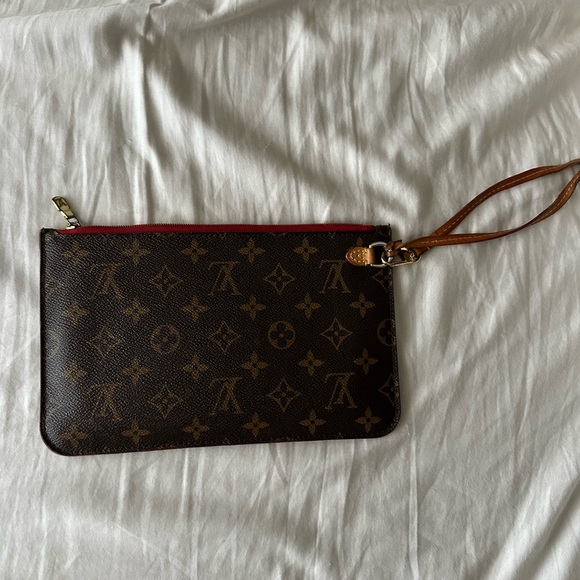 Authentic Louis Vuitton Monogram Neverfull Pouchette - Picture 2 of 9